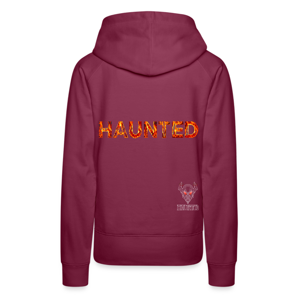 Women Hoodie Blazing Ember Fury - Bordeaux