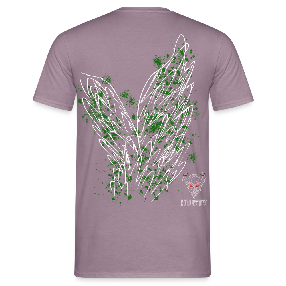 Men T-Shirt Dark Green Wings - Lilagrau