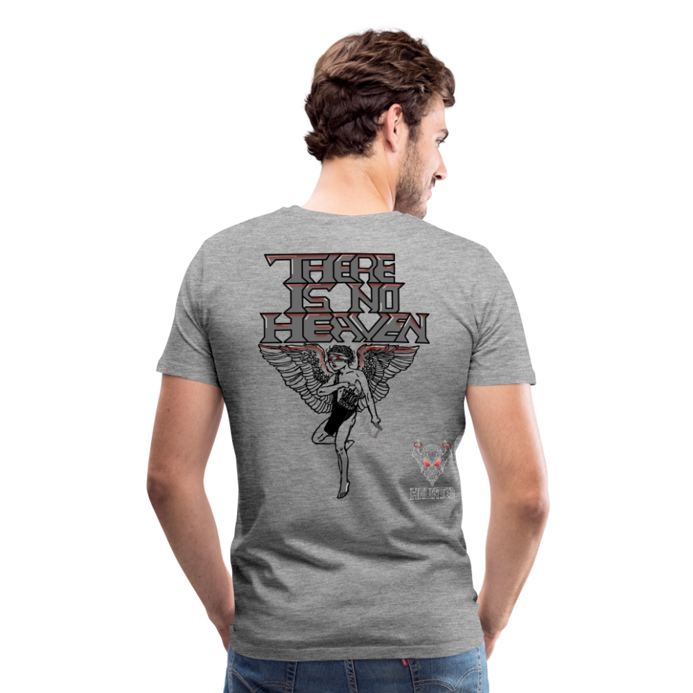 Men T-Shirt There Is No Heaven bloody - Grau meliert
