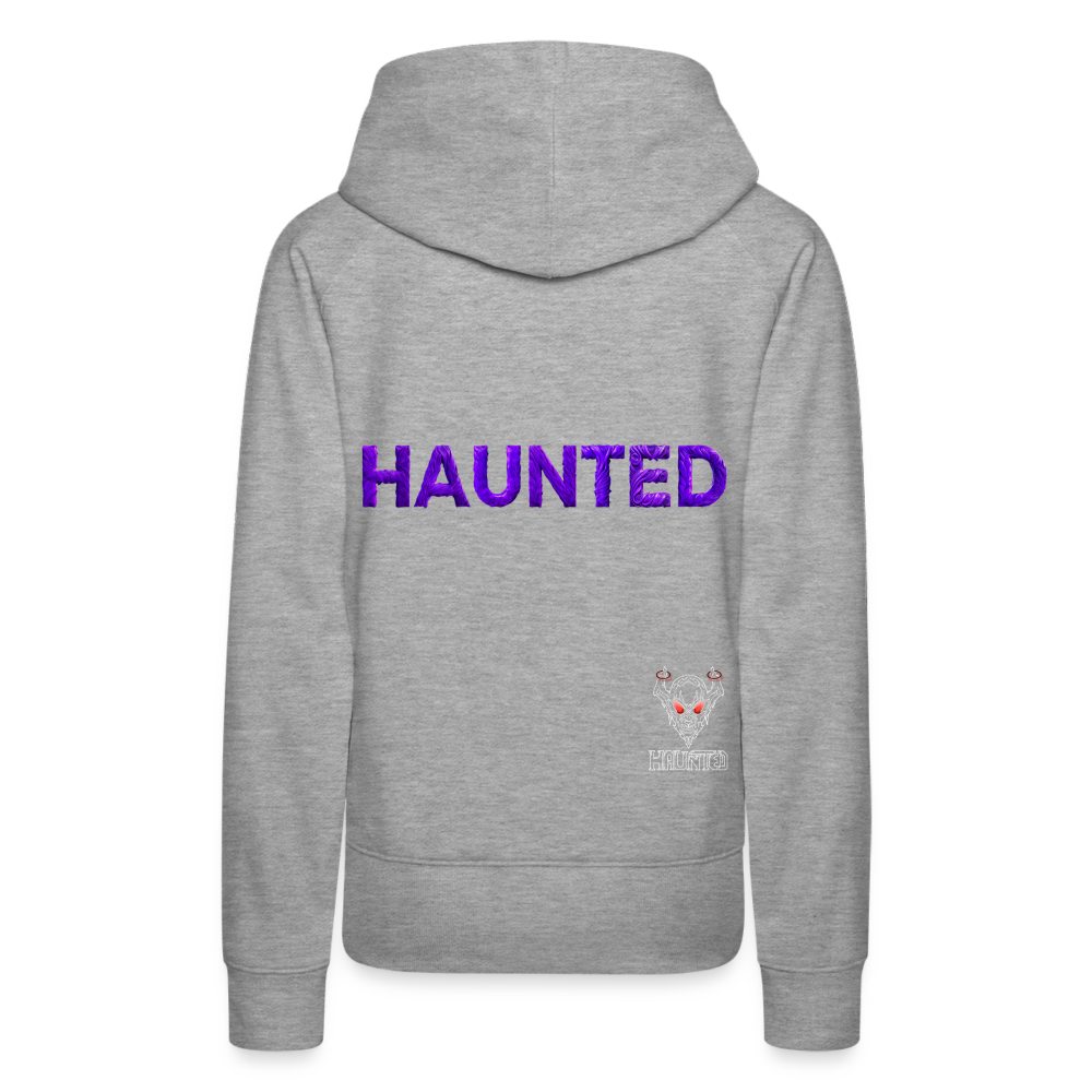 Women Hoodie Enchanted Velvet Mist - Grau meliert