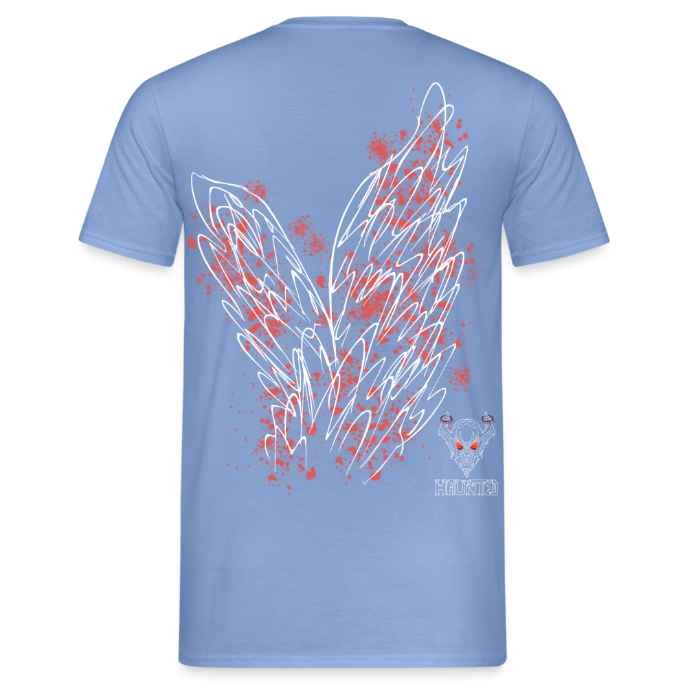 Men T-Shirt Light Red Wings - carolina blue