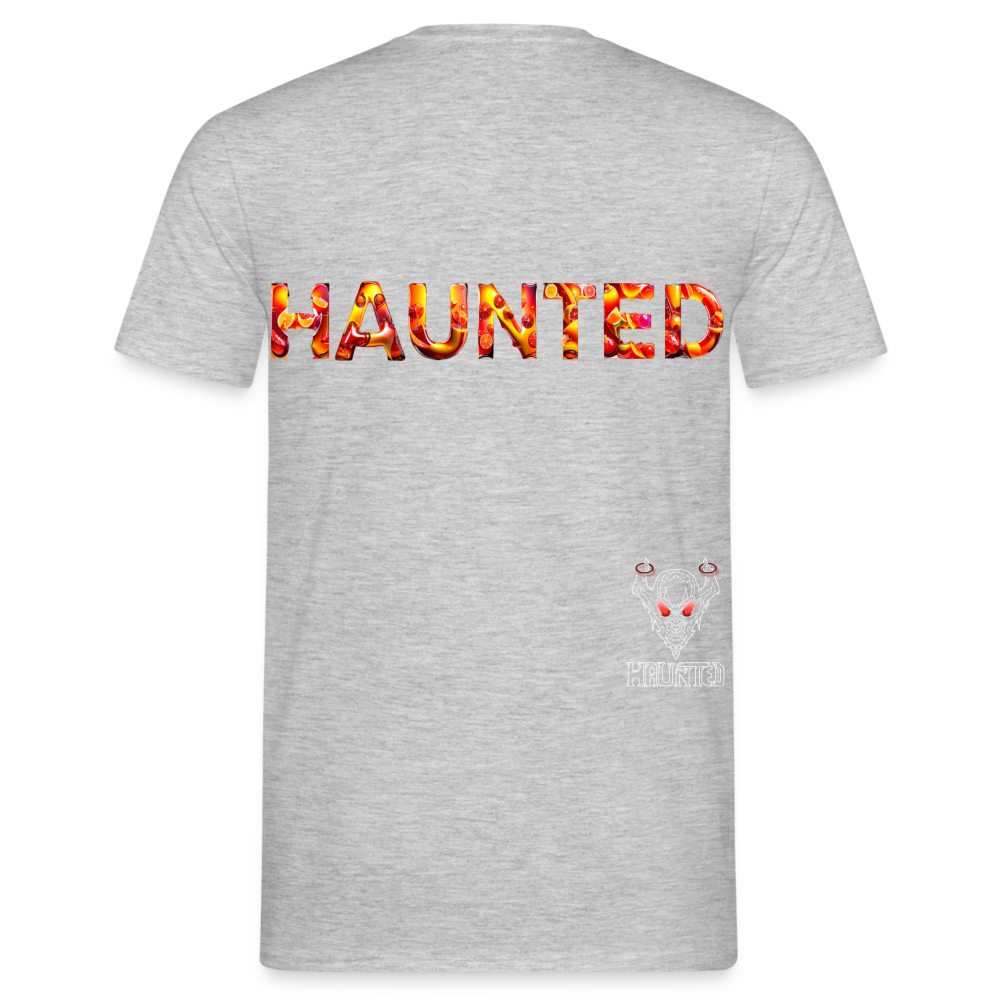 Men T-Shirt Citrus Sunset Splash - Grau meliert