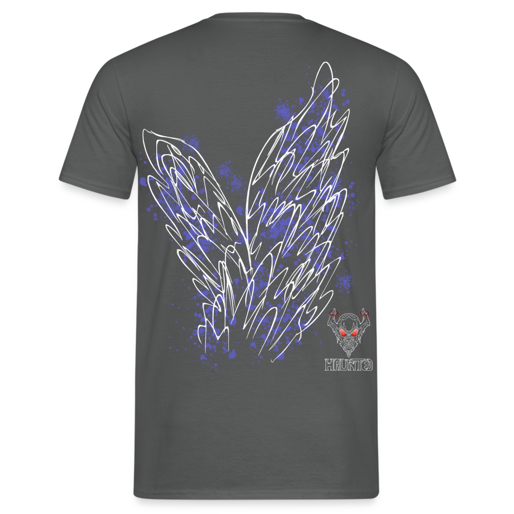 Men T-Shirt Light Blue Wings - Anthrazit