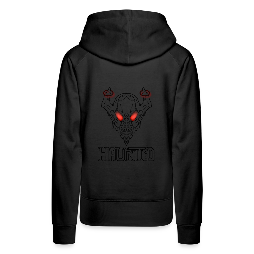 Women Hoodie Deamon White - Schwarz