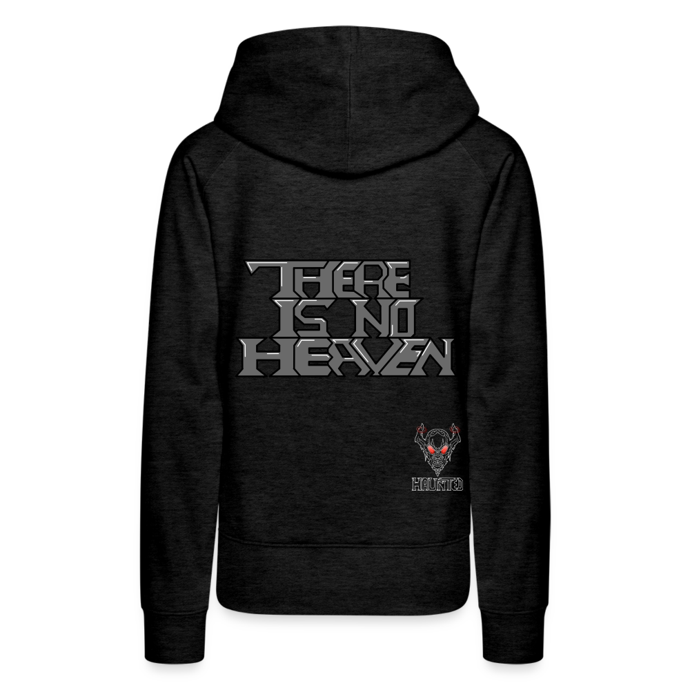 Woman Hoodie There Is No Heaven Text - Anthrazit