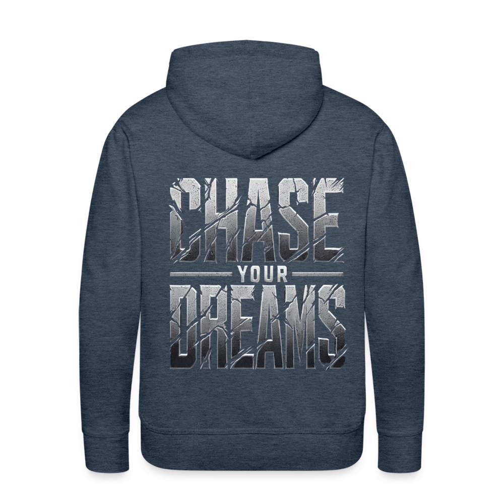 Men Hoodie Chase Your Dreams - Jeansblau