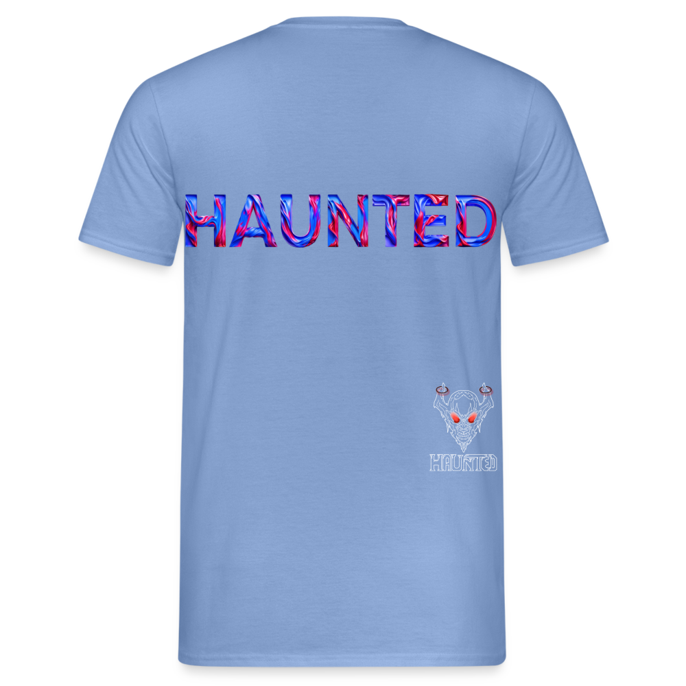 Men T-Shirt Cosmic Flame Surge - carolina blue