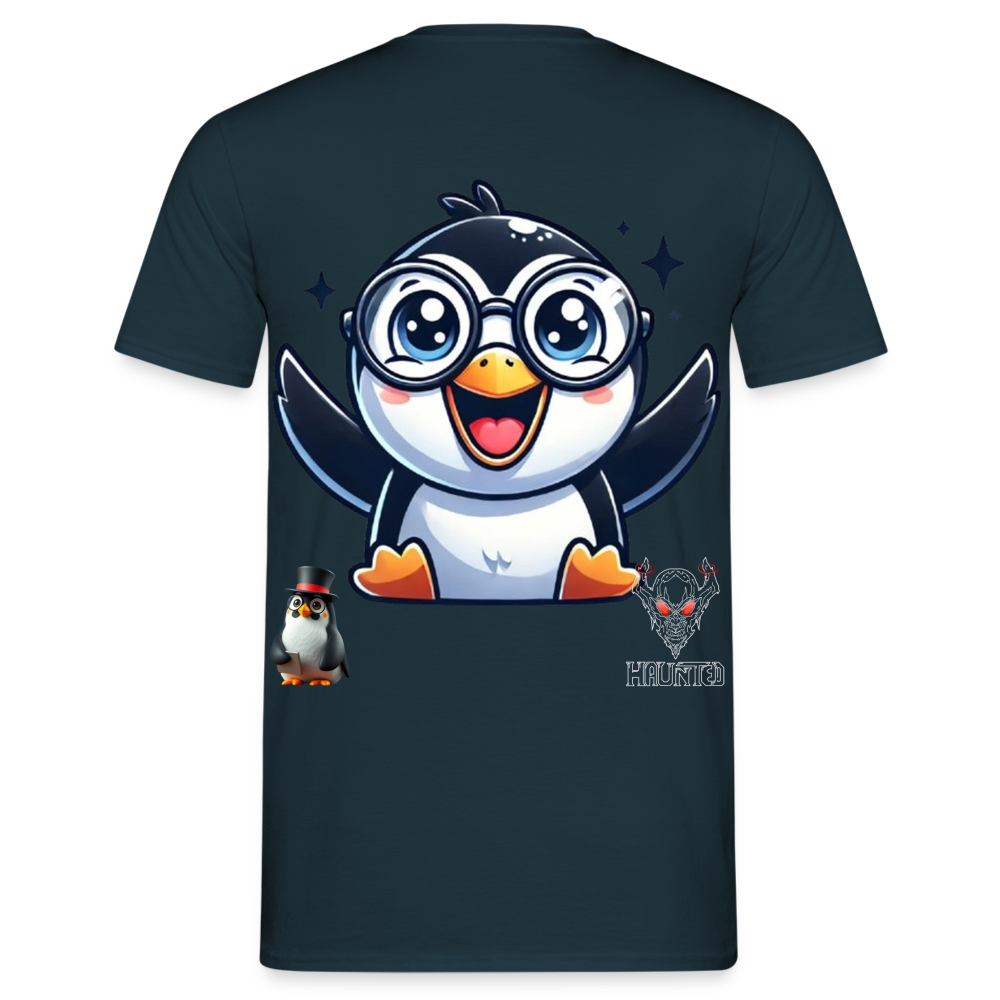 Men T-Shirt KasPenguin Happy - Navy