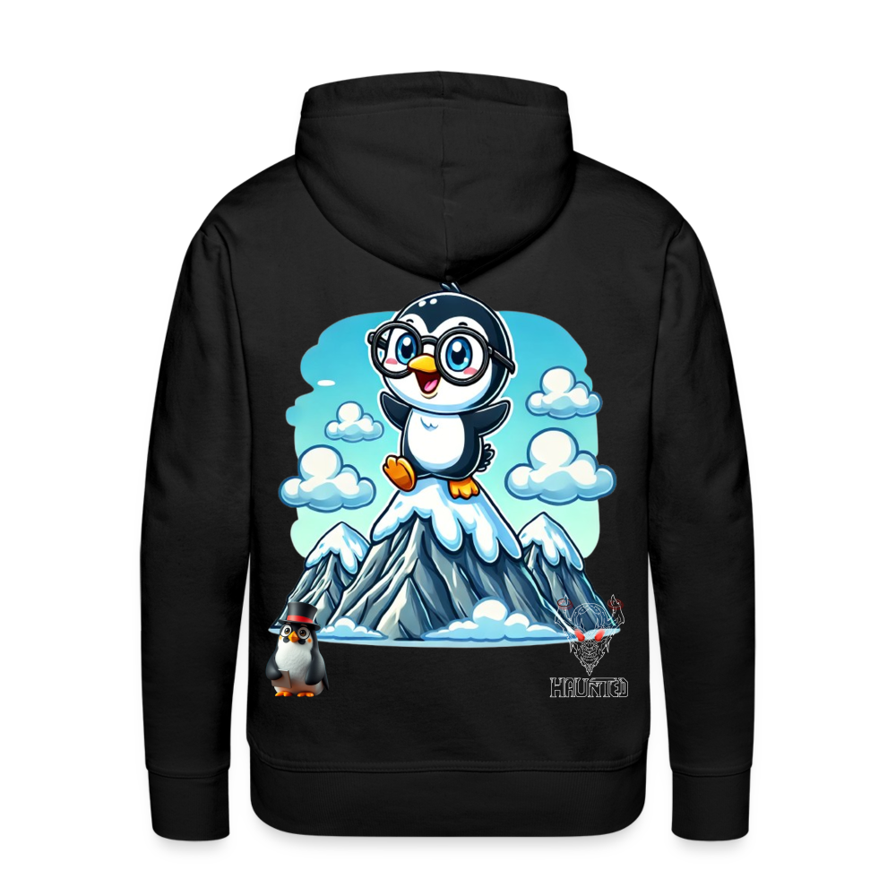 Men Hoodie KasPenguin on Top - Schwarz