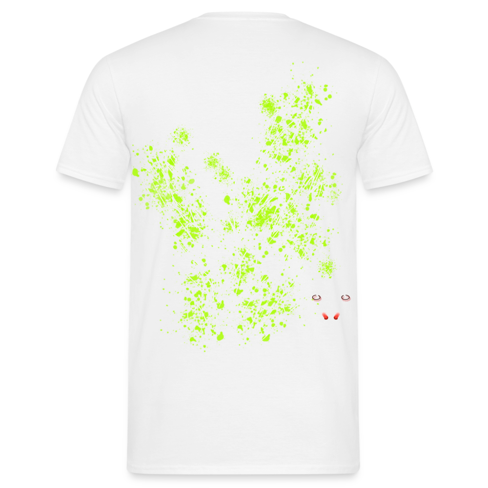 Men T-Shirt Poison Green Wings - Weiß