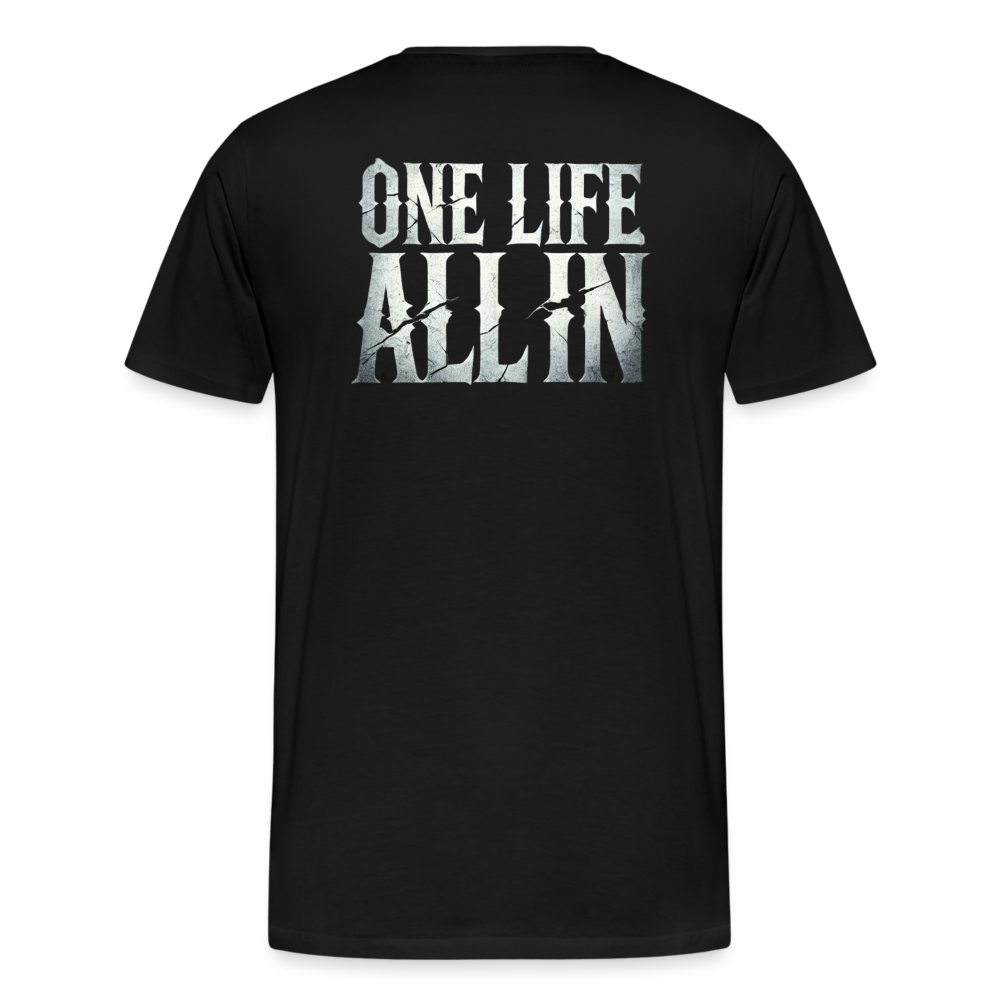 Women T-Shirt One Life All In - Schwarz