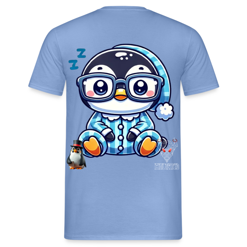 Men T-Shirt KasPenguin in Pyjama - carolina blue
