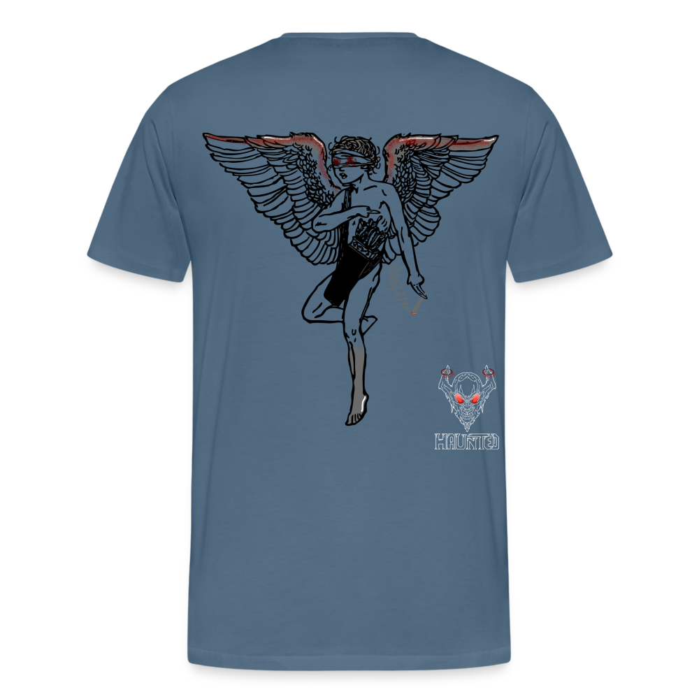 Men T-Shirt Angel bloody - Blaugrau