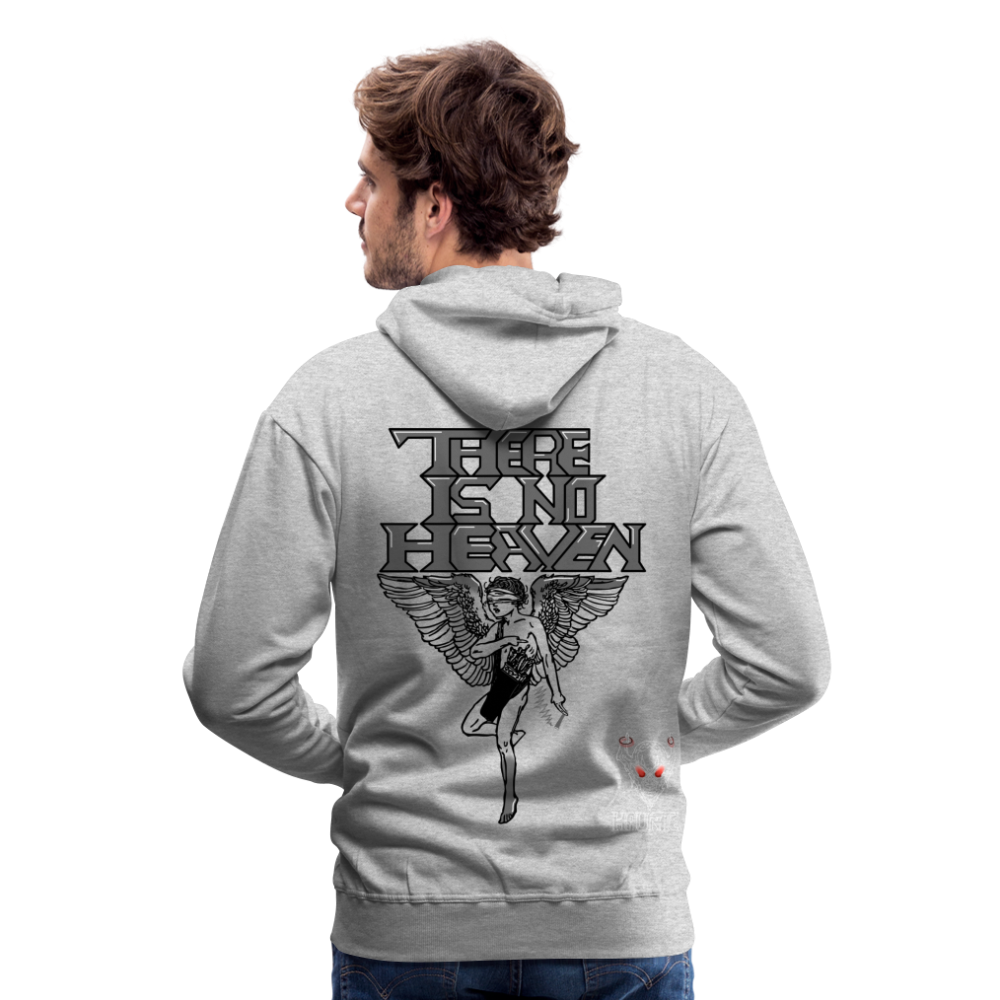 Men Hoodie There Is No Heaven - Grau meliert