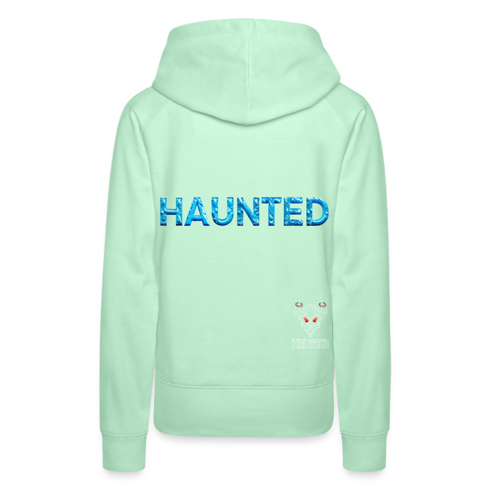 Women Hoodie Aqua Spirit Flow - helles Mintgrün