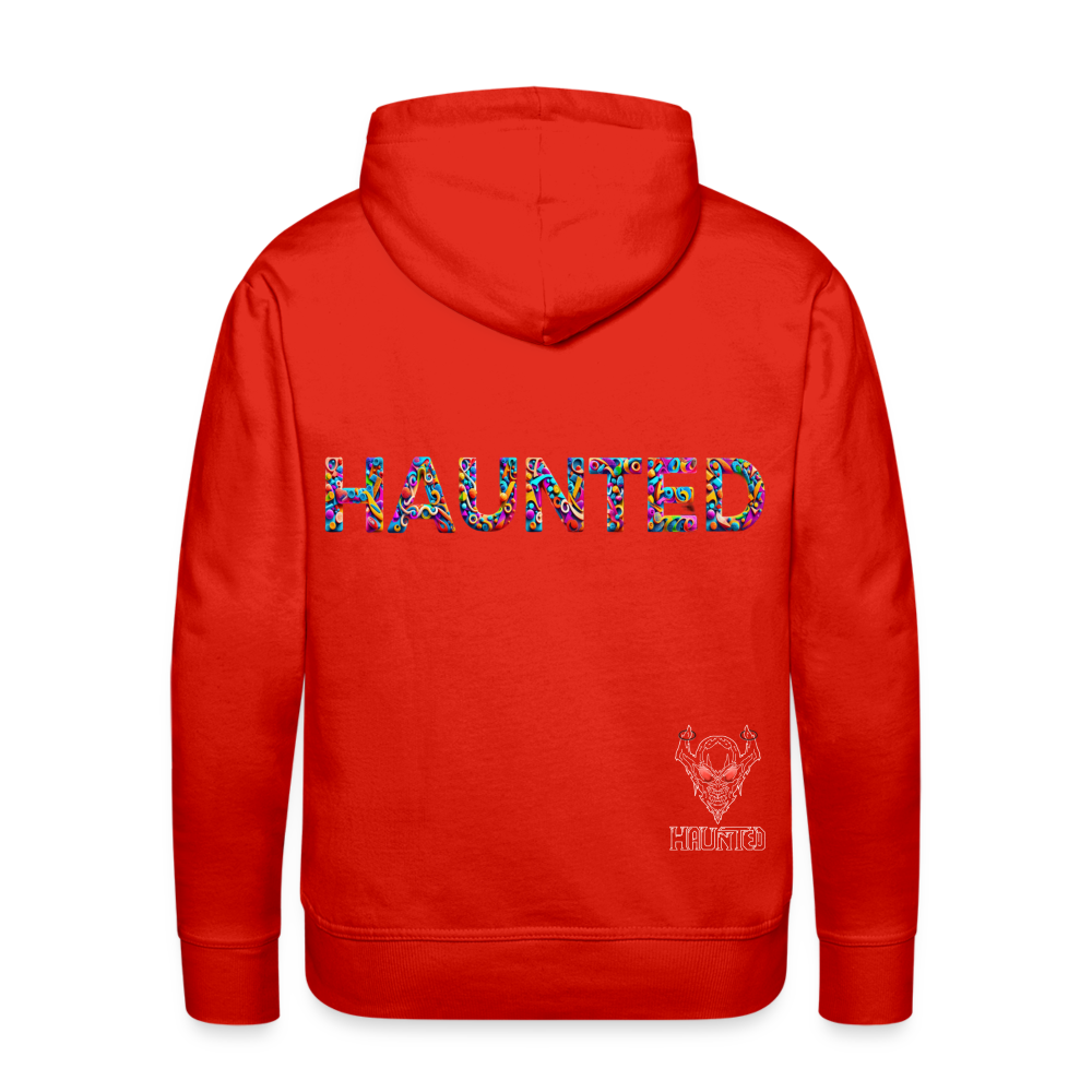 Men Hoodie Haunted Doodle Dreams - Rot