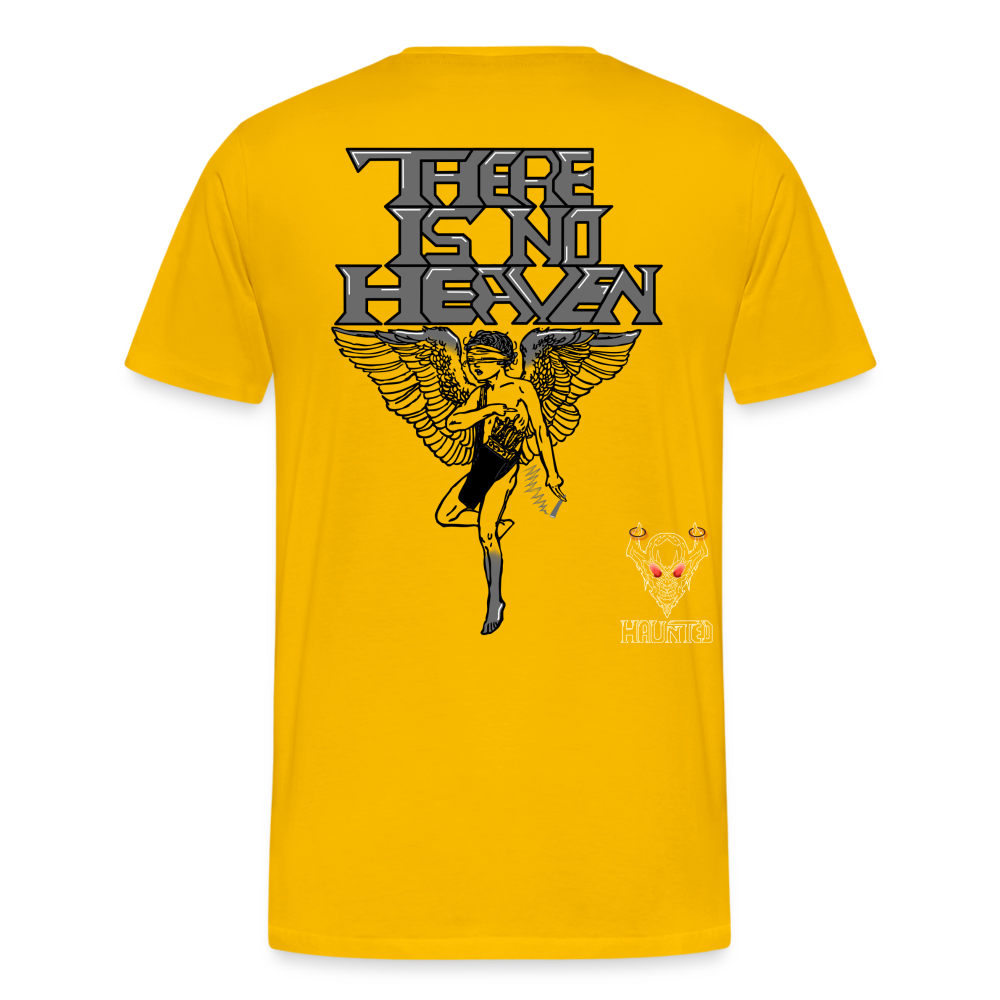 Men T-Shirt There Is No Heaven - Sonnengelb