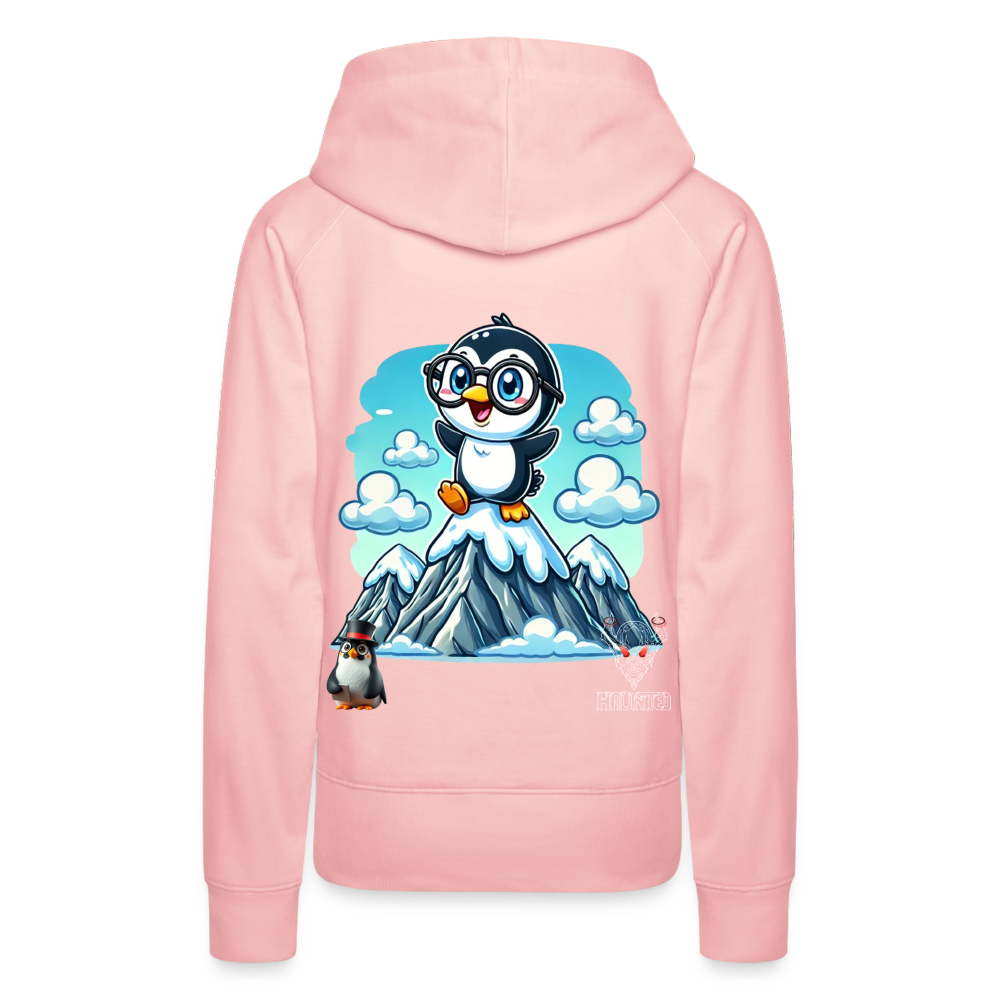 Women Hoodie KasPenguin on Top - Kristallrosa