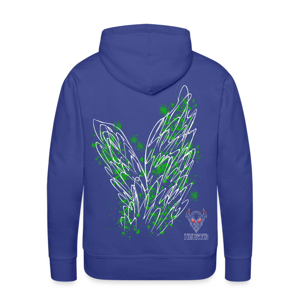 Men Hoodie Green Wings - Königsblau