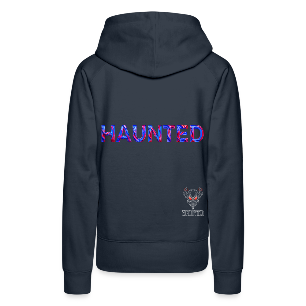 Women Hoodie Cosmic Flame Surge - Navy