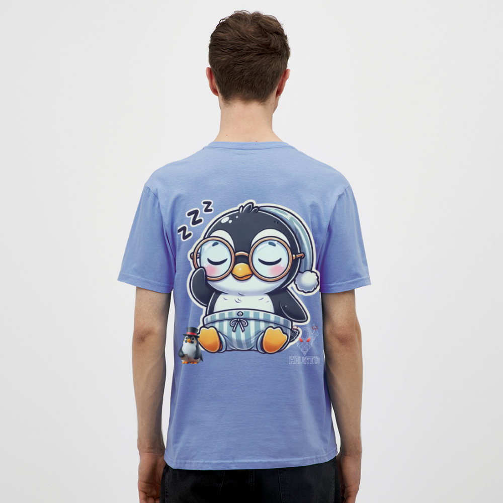 Men T-Shirt Sleepy KasPenguin - carolina blue