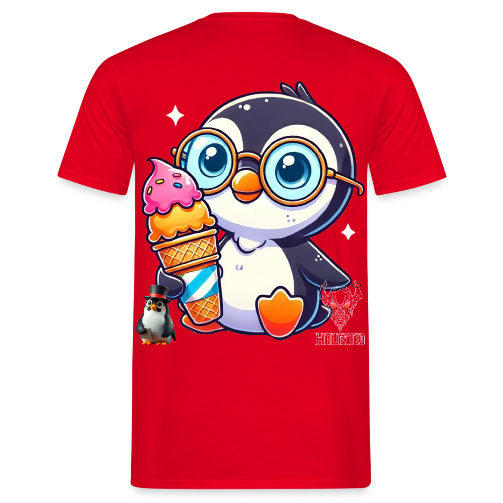 Men T-Shirt KasPenguin with Ice - Rot