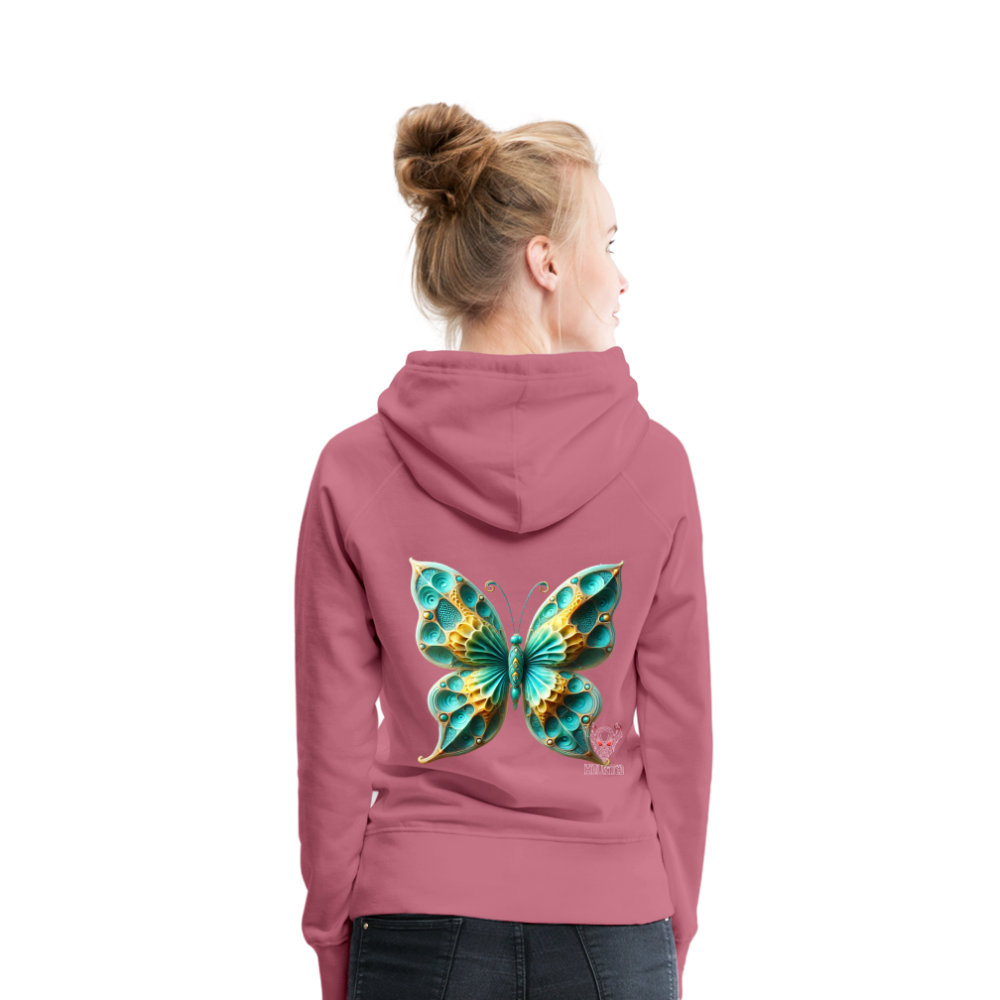 Woman Hoodie Aqua Wing Symphony - Malve