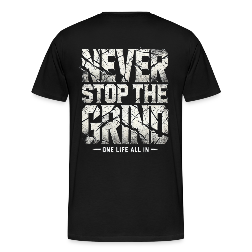 Men T-Shirt Never Stop The Grind - Schwarz