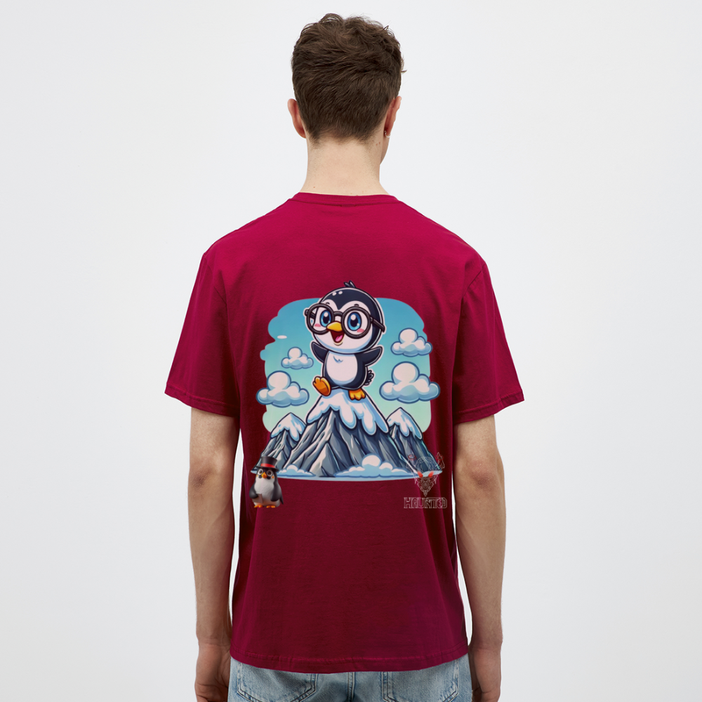 Men T-Shirt KasPenguin on Top - Ziegelrot