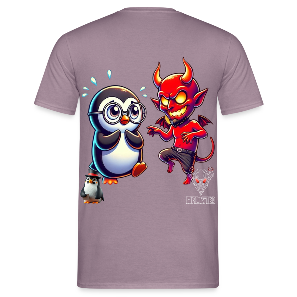 Men T-Shirt Dancing with Devil - Lilagrau