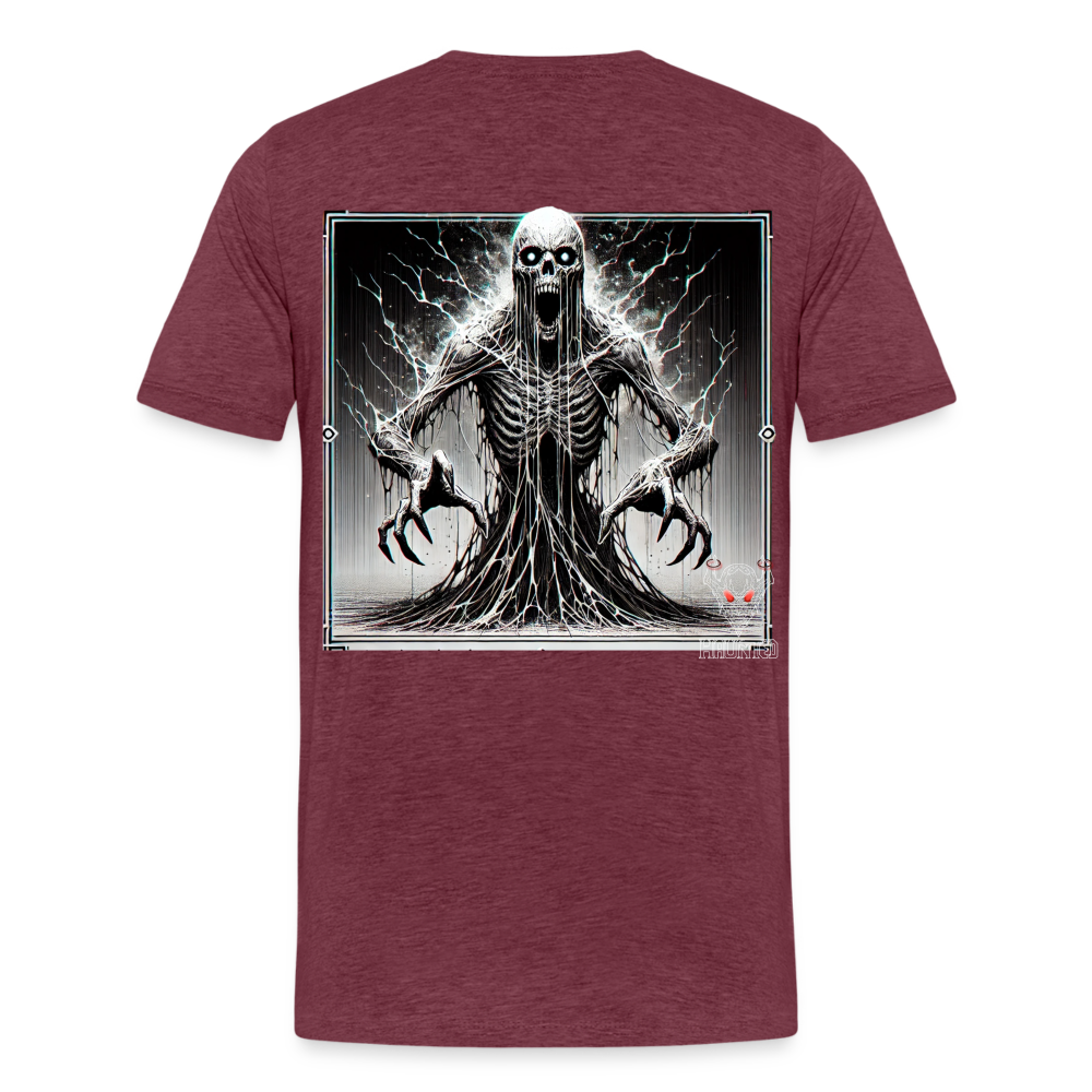 Men T-Shirt Ethereal Death Wraith - Bordeauxrot meliert