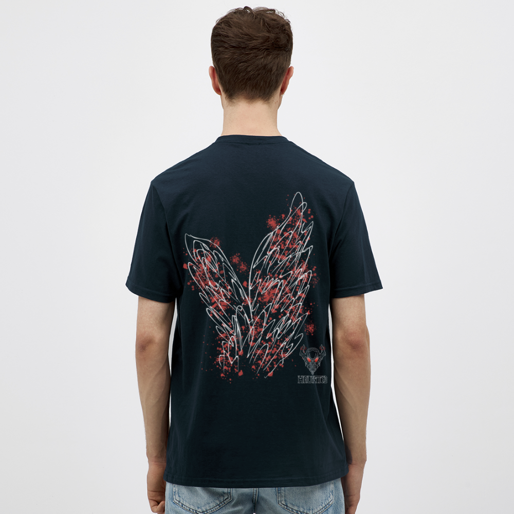 Men T-Shirt Light Red Wings - Navy