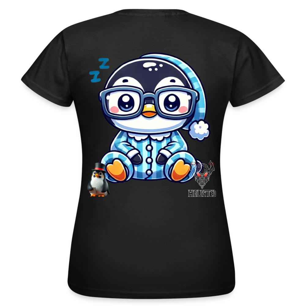 Women T-Shirt KasPenguin in Pyjama - Schwarz