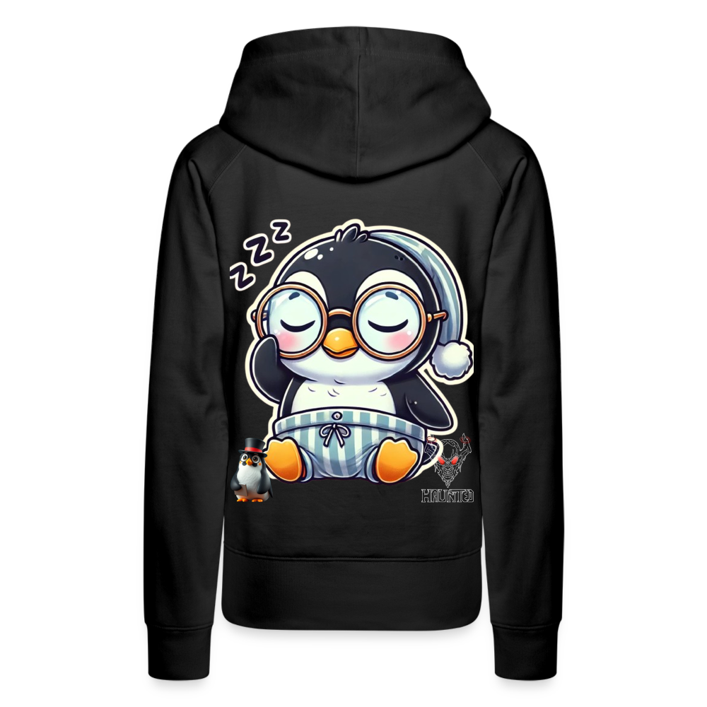 Women Hoodie Sleepy KasPenguin - Schwarz