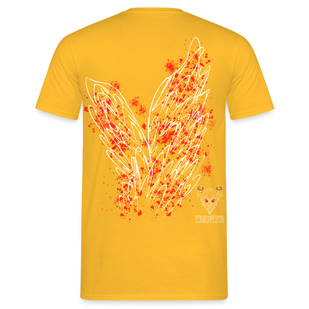 Men T-Shirt Red Wings - Gelb