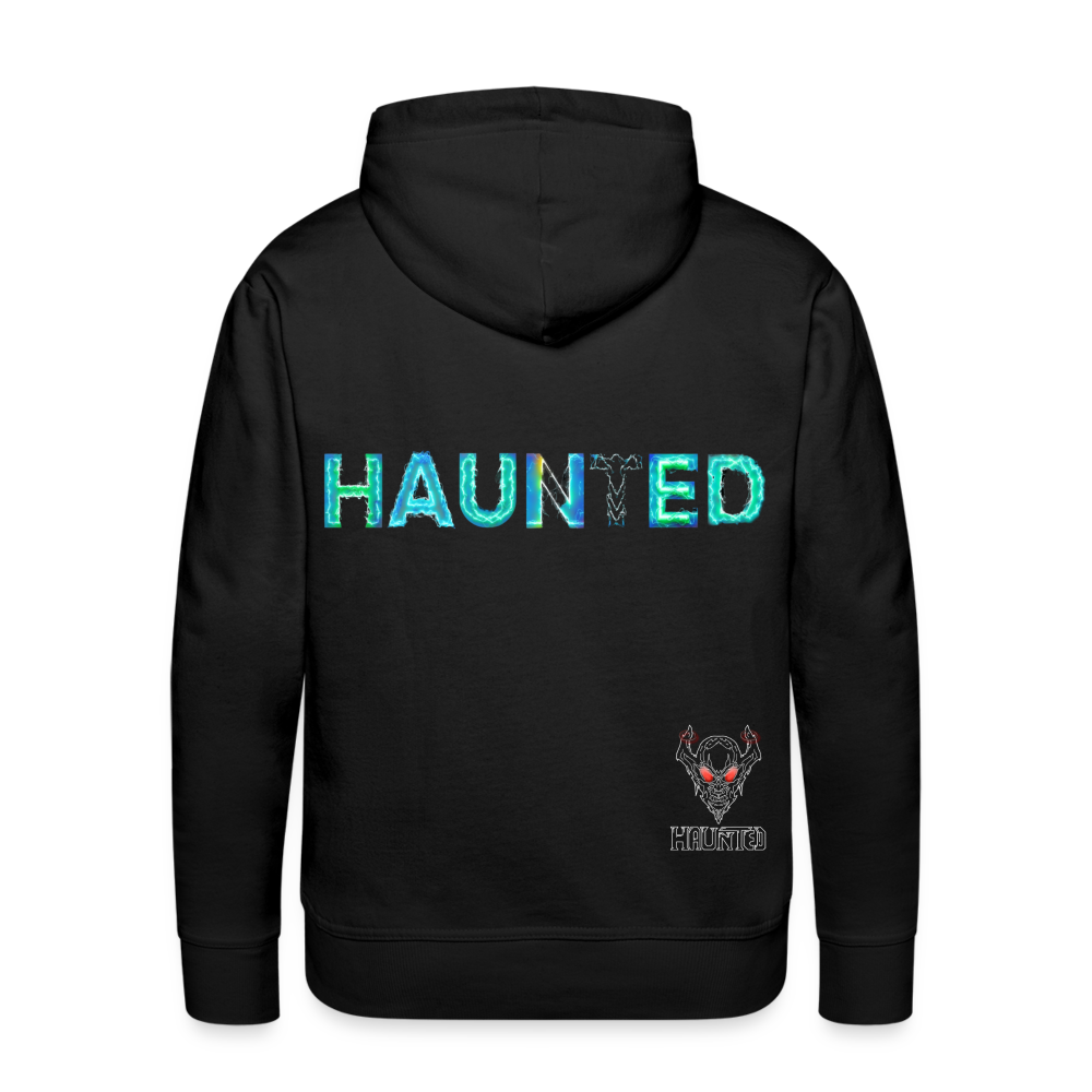 Men Hoodie Neon Surge Aura - Schwarz