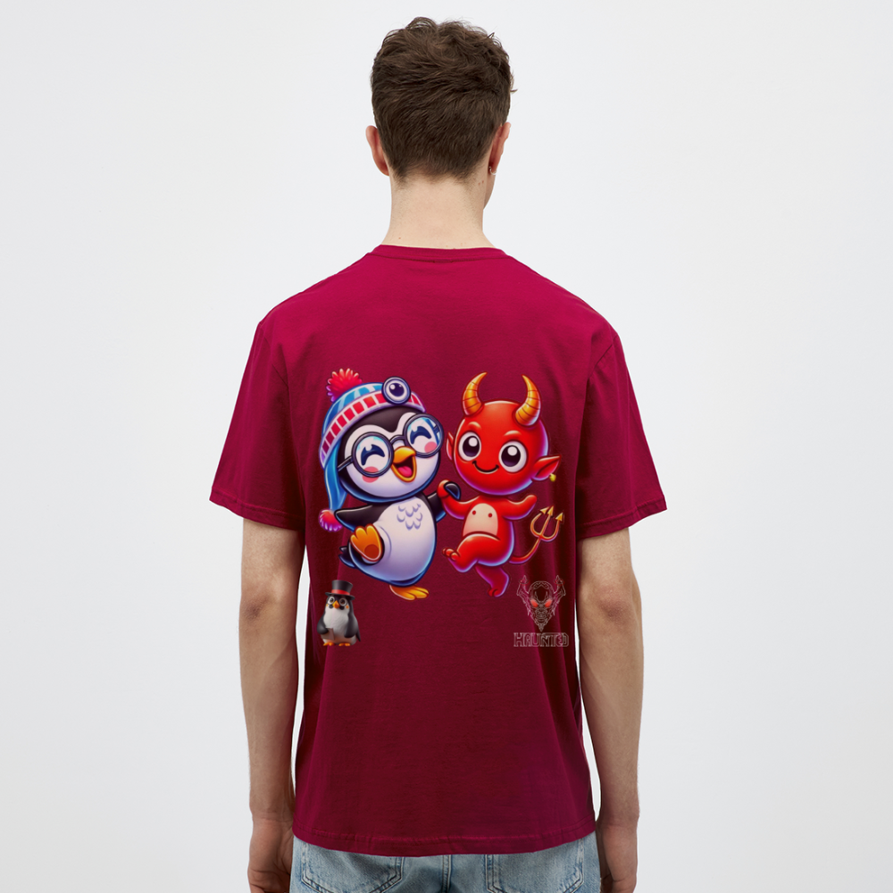 Men T-Shirt Dancing with Devil - Ziegelrot