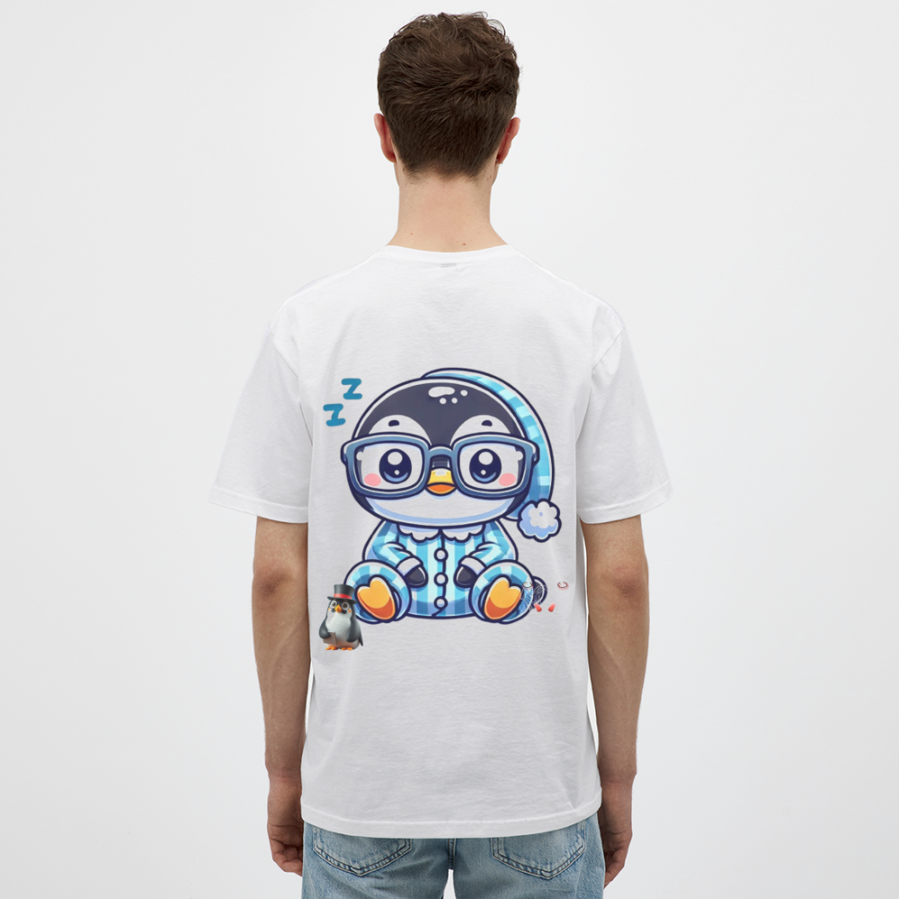Men T-Shirt KasPenguin in Pyjama - Weiß