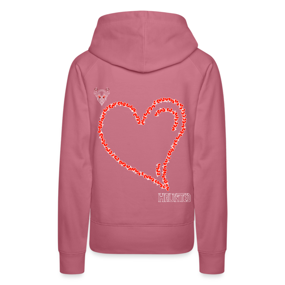 Woman Hoodie Hearts Light - Malve