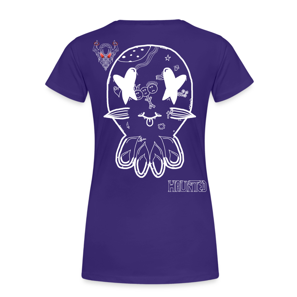 Woman T-Shirt Ghost Doodle - Lila