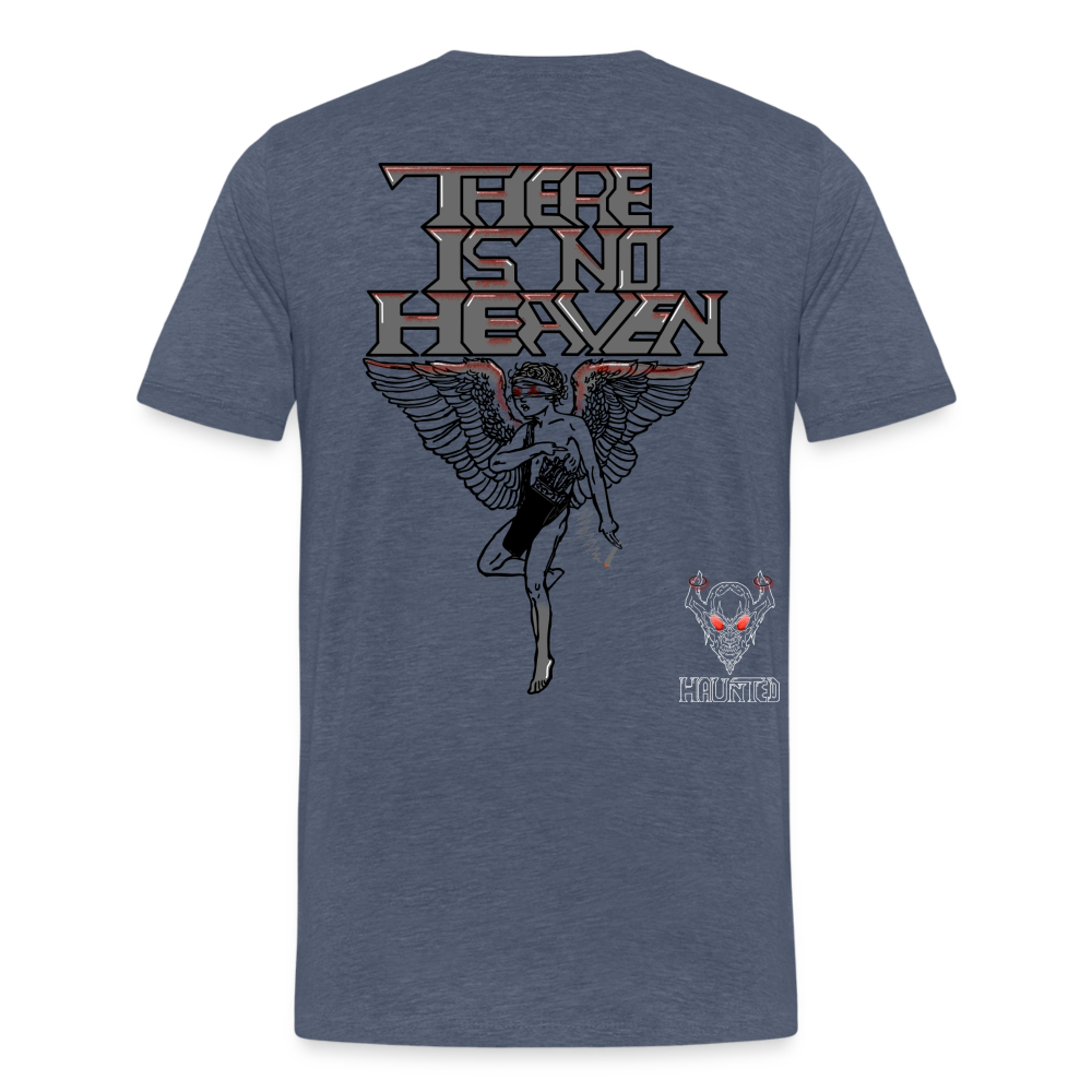 Men T-Shirt There Is No Heaven bloody - Blau meliert