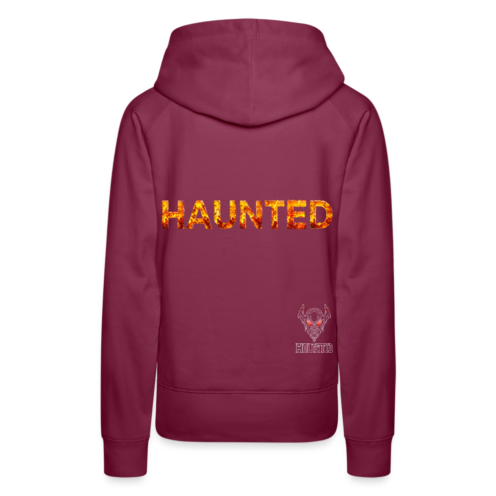 Women Hoodie Amber Flame Essence - Bordeaux