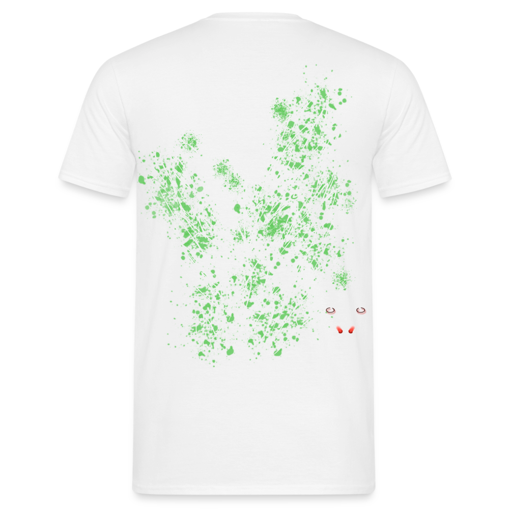 Men T-Shirt Light Green Wings - Weiß