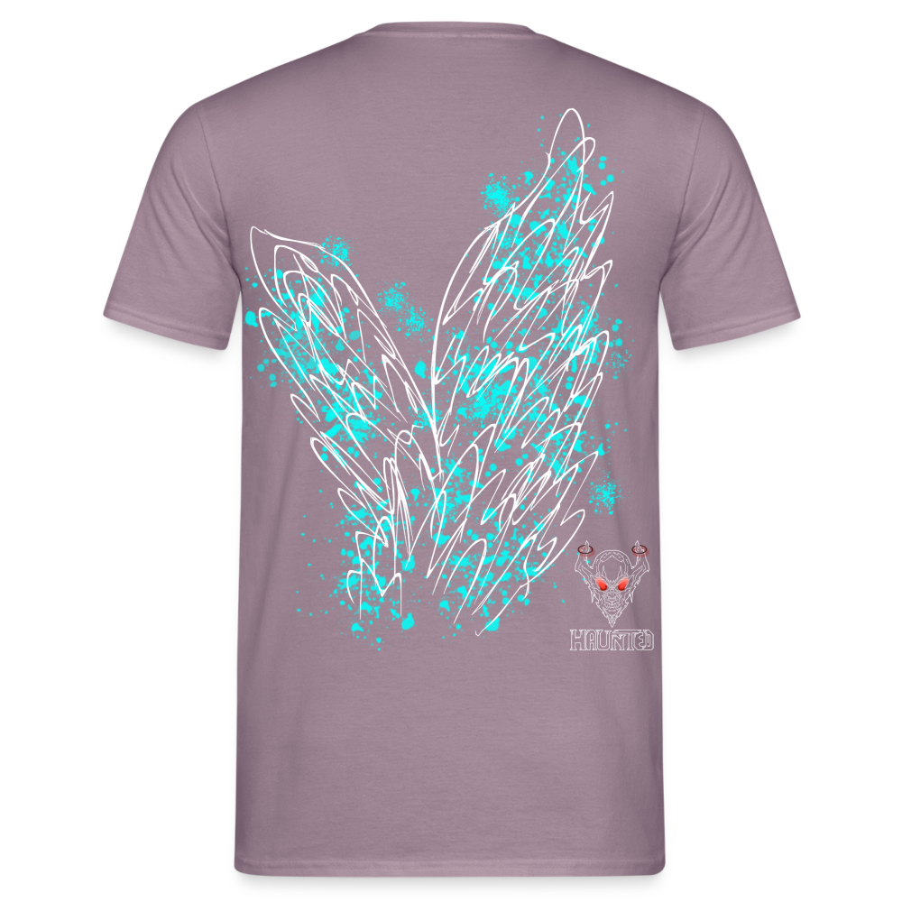 Men T-Shirt Aqua Wings - Lilagrau