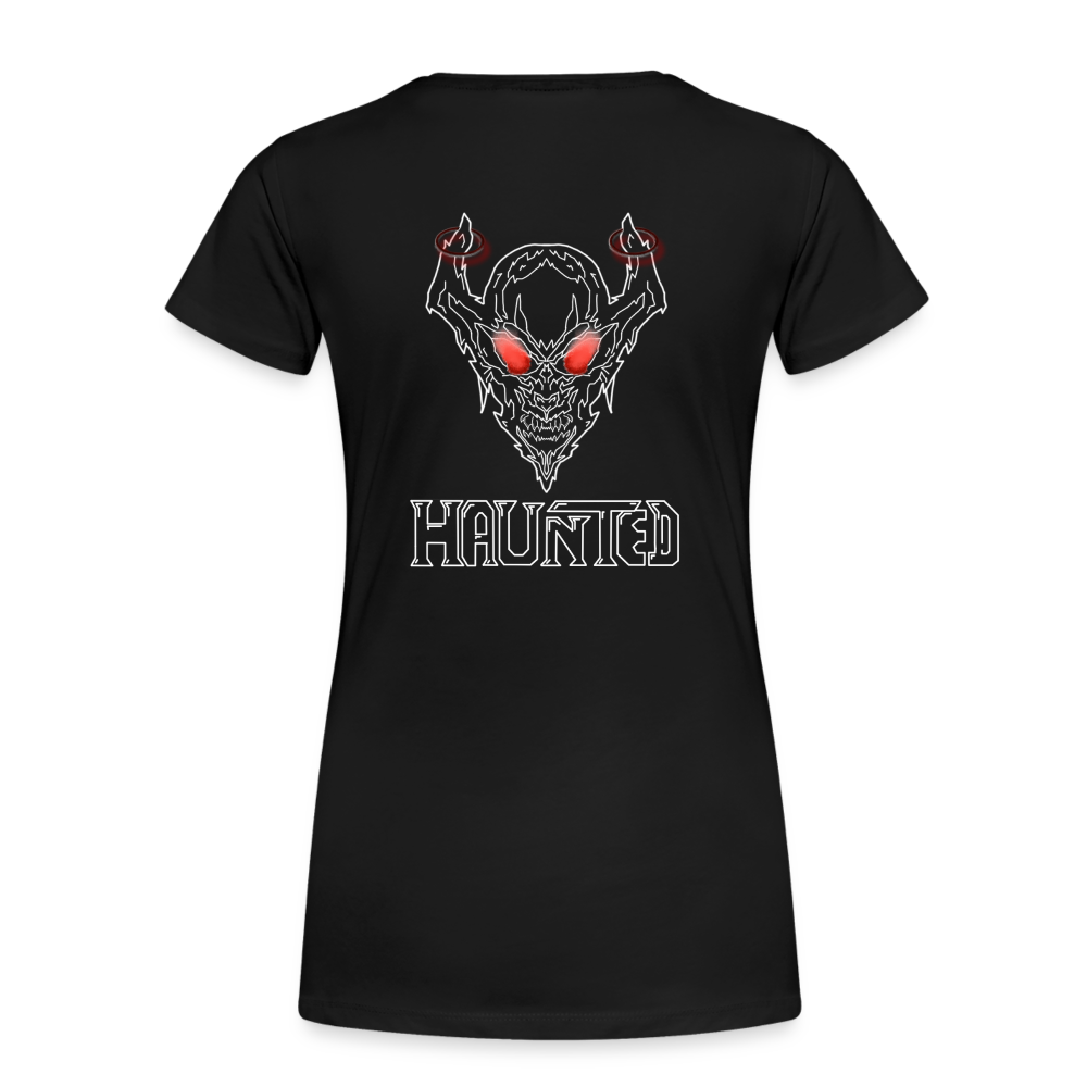 Women T-Shirt Deamon White - Schwarz