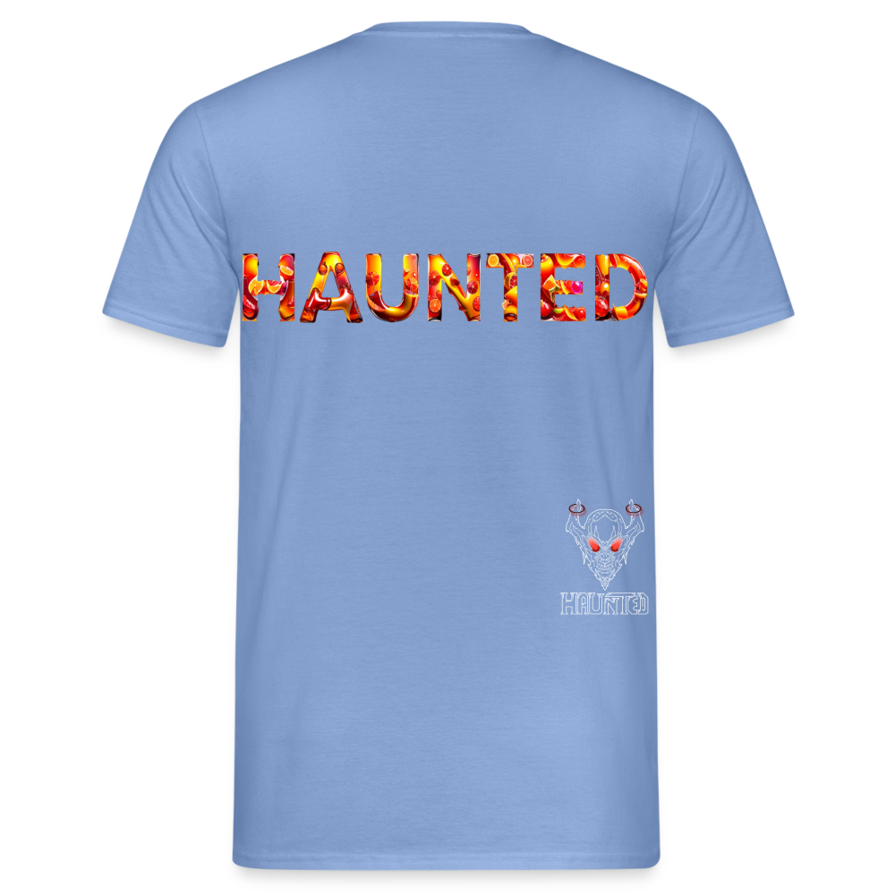 Men T-Shirt Citrus Sunset Splash - carolina blue