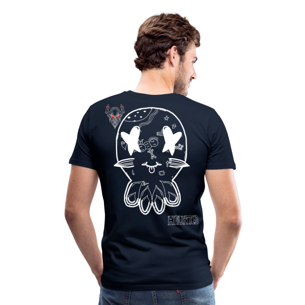 Man T-Shirt Ghost Doodle Light - Navy