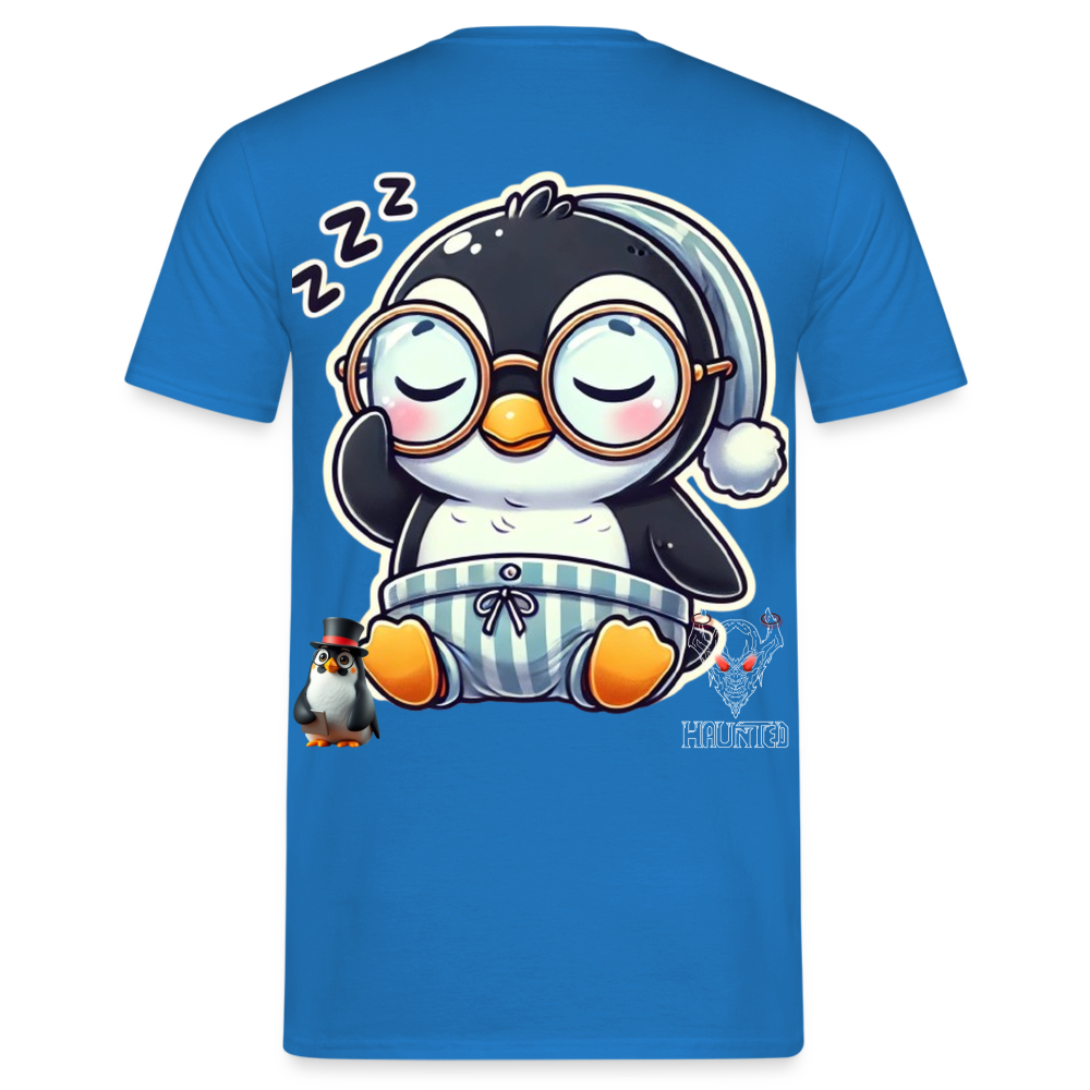 Men T-Shirt Sleepy KasPenguin - Royalblau