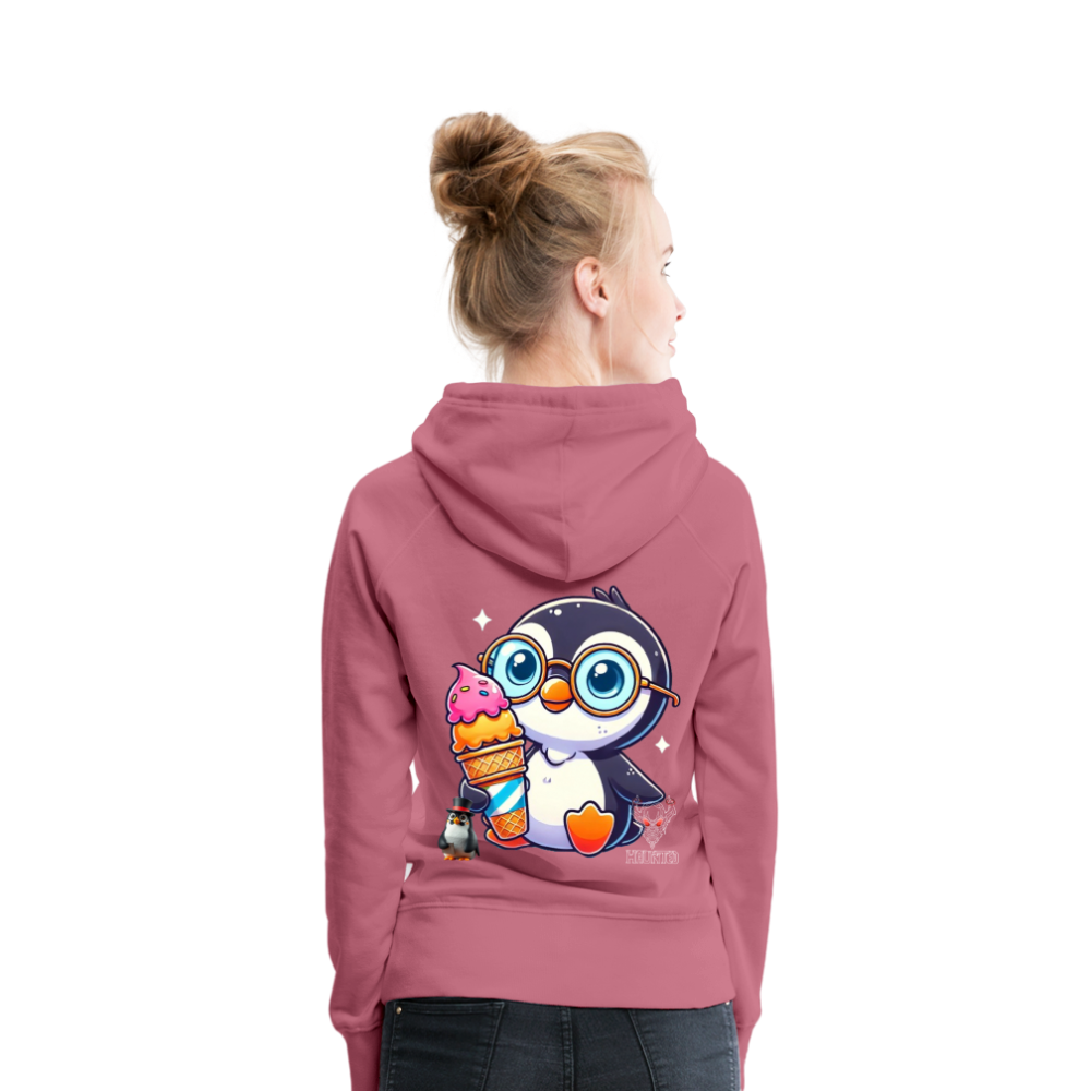 Women Hoodie KasPenguin with Ice - Malve