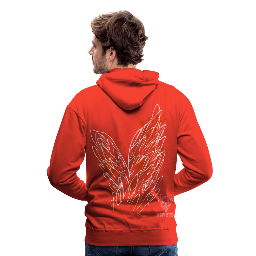 Men Hoodie Orange Wings - Rot